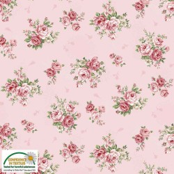 Avalana Jersey 160cm Wide Roses - PINK