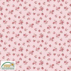 Avalana Jersey 160cm Wide Small Roses - PINK
