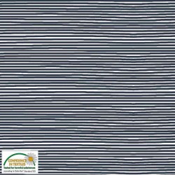 Avalana Jersey 160cm Wide Thin Stripes - BLUE