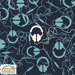 Avalana Jersey 160cm Wide Headphones - NAVY