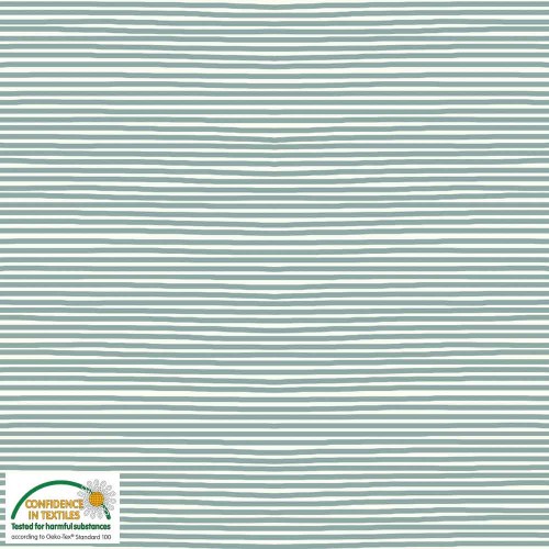 Avalana Jersey 160cm Wide Stripes - AQUA