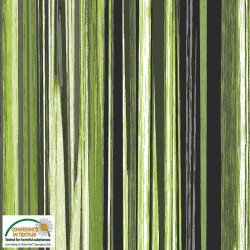 Avalana Jersey 160cm Wide Stripes - GREEN