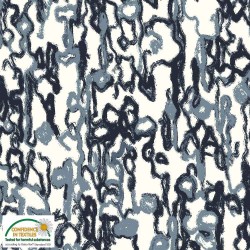 Avalana Jersey 160cm Wide Abstract - CREAM
