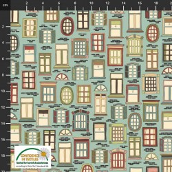 Stacked Windows - LT TEAL