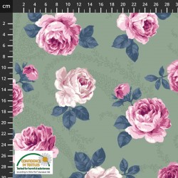 Feature Large Roses - GREEN