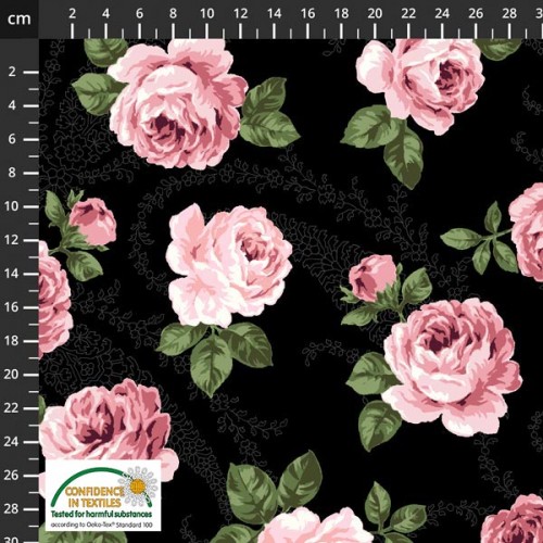 Large Feature Roses - BLACK