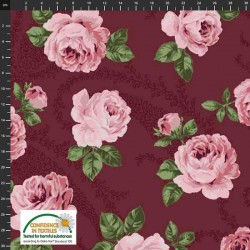 Avalana Sweat Non-Brushed 160cm Roses - BROWN