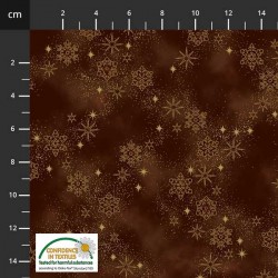 Cluster Snowflakes - BROWN/GOLD