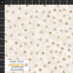 Dots and Flowers - WHITE/GOLD