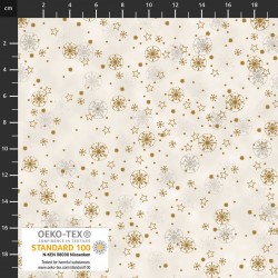 Small Snowflakes - WHITE/GOLD