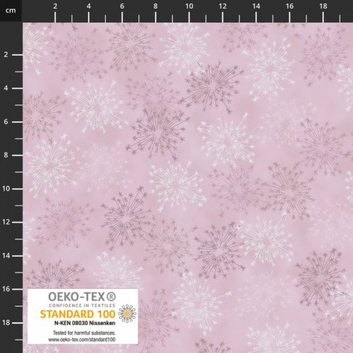 Large Snowflakes - PINK/SILVER