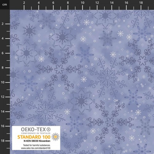 Large Snowflakes - PALE BLUE/SILVER