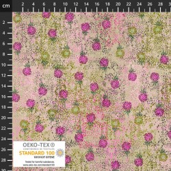 Art Flower Small Dots - PINK/PURPLE/GREEN