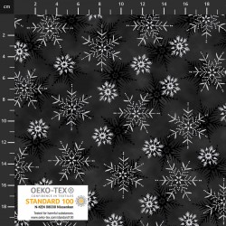 Snow Flakes - BLACK/SILVER