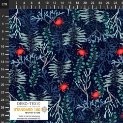 Seaweed & Crabs - DARK BLUE