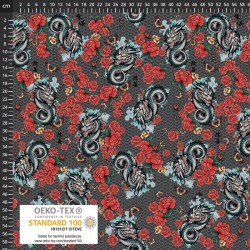 Dragons, Butterflies & Flowers - DRAK GREY