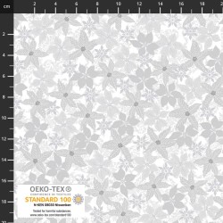 Poinsettia (metallic) - WHITE/SILVER