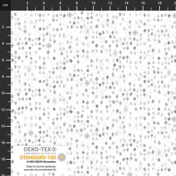 Small Dimonds (metallic) - WHITE/SILVER