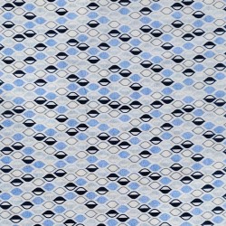 Blender - VERTICAL LEAVES - BLUE/CREAM