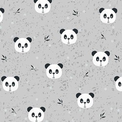 Panda faces - GREY