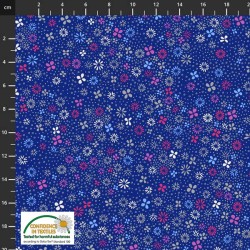 Tiny Flowers and Dots - BLUE