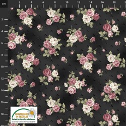 Small Roses and Dots - DK BROWN