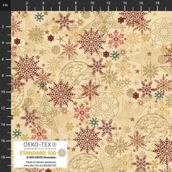 Xmas - Large Snowflakes - GOLD/MULTI