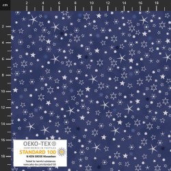 Xmas - Stars - BLUE/SILVER