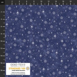 Xmas - Stars & Dots - BLUE/SILVER