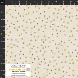 Xmas - Stars - CREAM/GOLD/GREEN