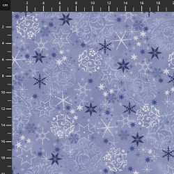 Xmas - Stars And Vines - LIGHT BLUE/SILVER