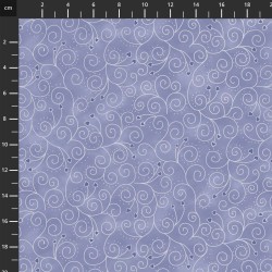 Xmas - Heart Swirls - LIGHT BLUE/SILVER