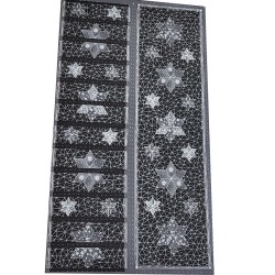 Xmas - STAR PANEL (60CM) - BLACK/SILVER
