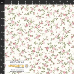 Roses Vines (Digital) - CREAM/ROSE