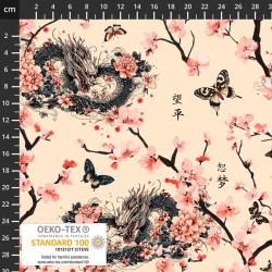 Dragons, Butterflies & Cherry Blossoms - CREAM