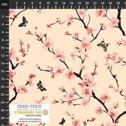 Butterflies & Cherry Blossoms - CREAM
