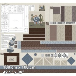 Cup Cake Quilt Panel (1.1mx1m) - BLOCK# 1