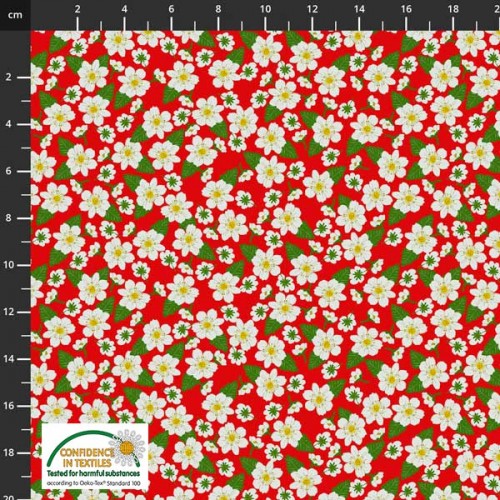 Multi Flowers - RED/WHITE
