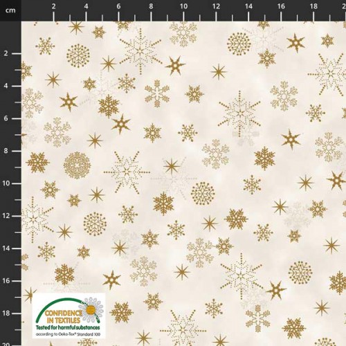 Snowflakes - NATURAL/GOLD
