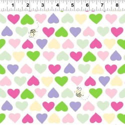 Hearts & Bees - PINK