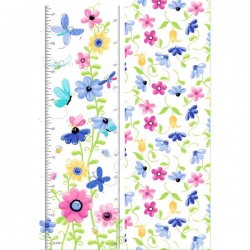 Panel - Butterfly Growth Chart 80cm - WHITE