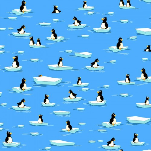 Penguins - SKY BLUE