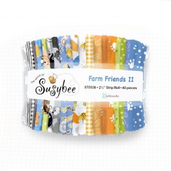 Susybee Farm Friends II - Strip Roll (2.5" Strips) (4pk)
