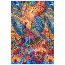 Digital - Panel - Painted Peacock 60cm - MULTI