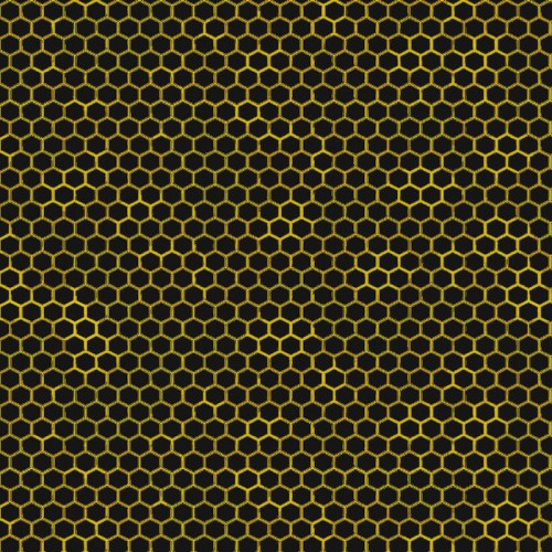 Digital - Honey Comb Pattern - BLACK