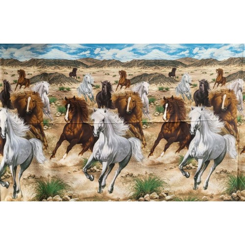 Digital - Running Horses Digital Panel (60cm)