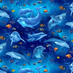 Dolphins with Fish - OCEAN