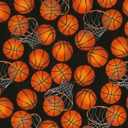 Basketball with hoops - ORANGE/BLACK