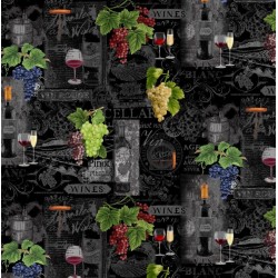 Grapes on Vine Bottles - MULTI