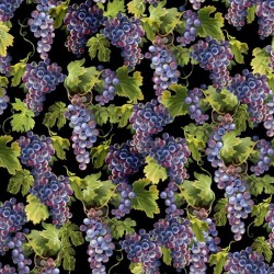 Grapes on Vine - PURPLE/GREEN/BLACK